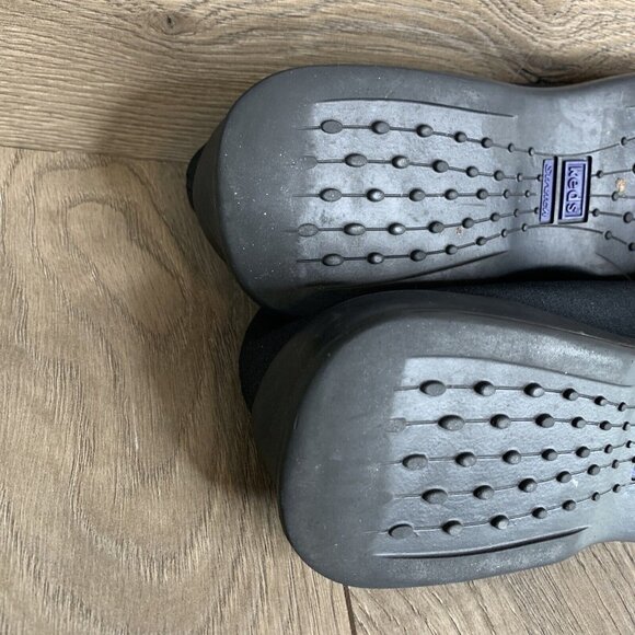 Keds Stretch Womens Size 7.5 Black Comfort Slip On Shoes Square Toe Flats - Picture 5 of 11